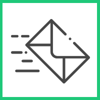 samples in the mail concept icon