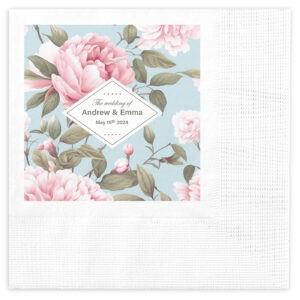 100% recycled custom wedding cocktail napkins