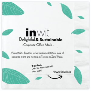 Personalized custom printed luncheon napkins. Corporate branded luncheon napkins.