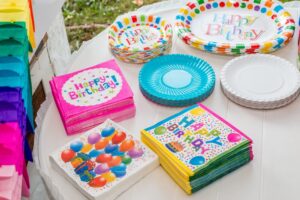 Paper Napkins at a Birthday Party